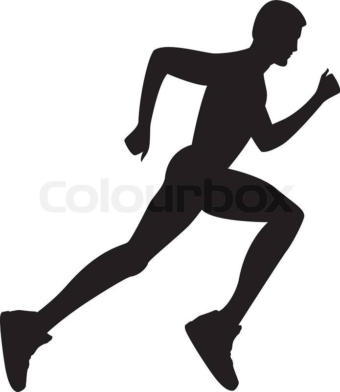 clipart running man silhouette - photo #12