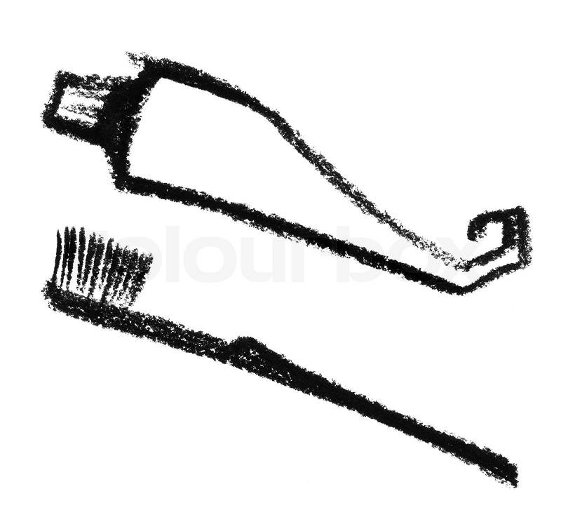 toothpaste clipart black and white - photo #48