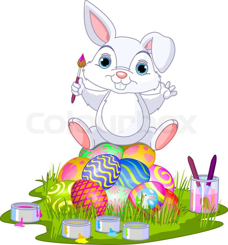 clipart easter eggs and bunny - photo #48