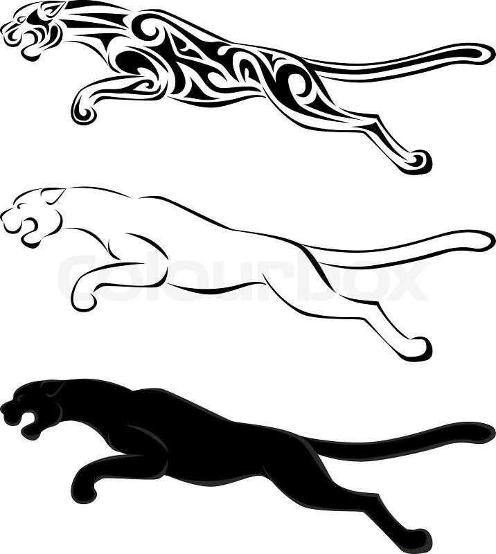 jaguar leaper clip art - photo #16