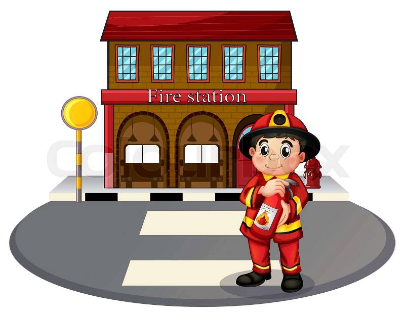 free clip art fire station - photo #48